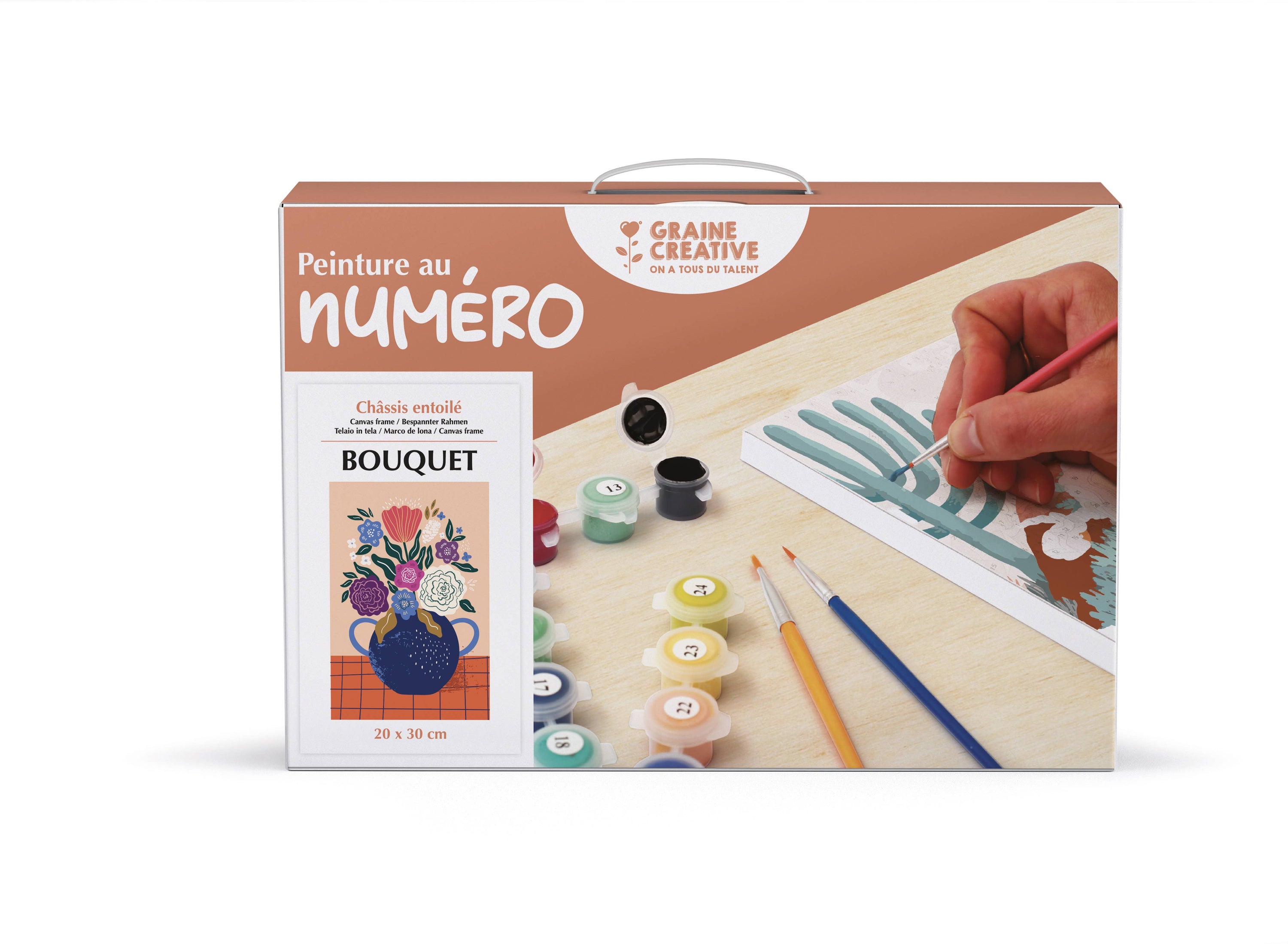 Σετ DIY Ζωγραφικής με Αριθμούς "Bouquet" 20×30 cm