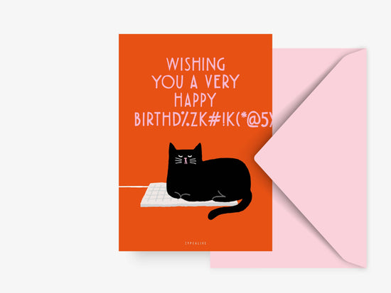 Κάρτα "Birthday Cat No. 2"