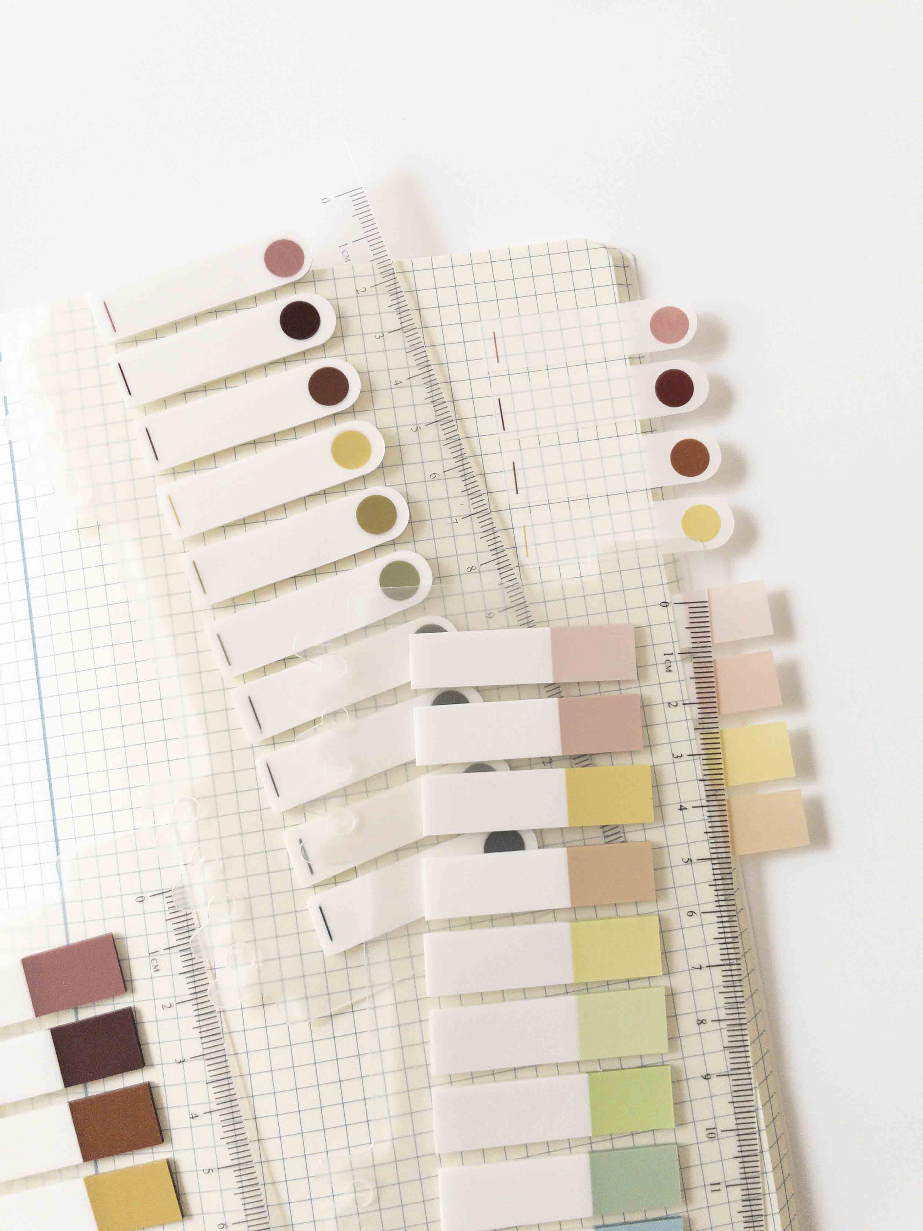 Σελιδοδείκτες αυτοκόλλητοι 10 χρωμάτων bundle των 6