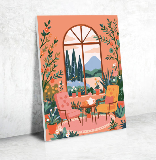 Σετ DIY ζωγραφικής με αριθμούς “Winter Garden” 30x40