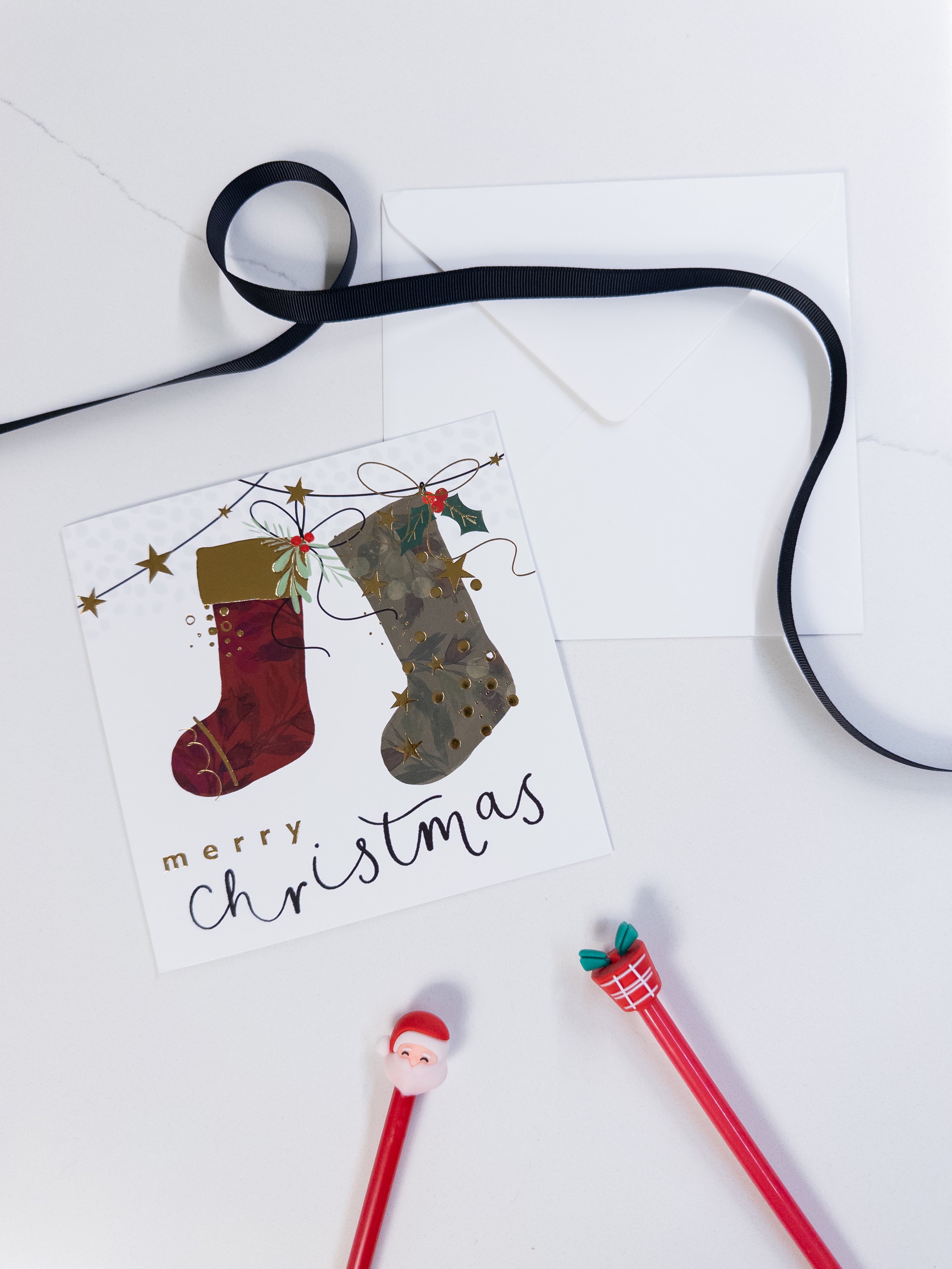 Κάρτα “Festive Stockings”