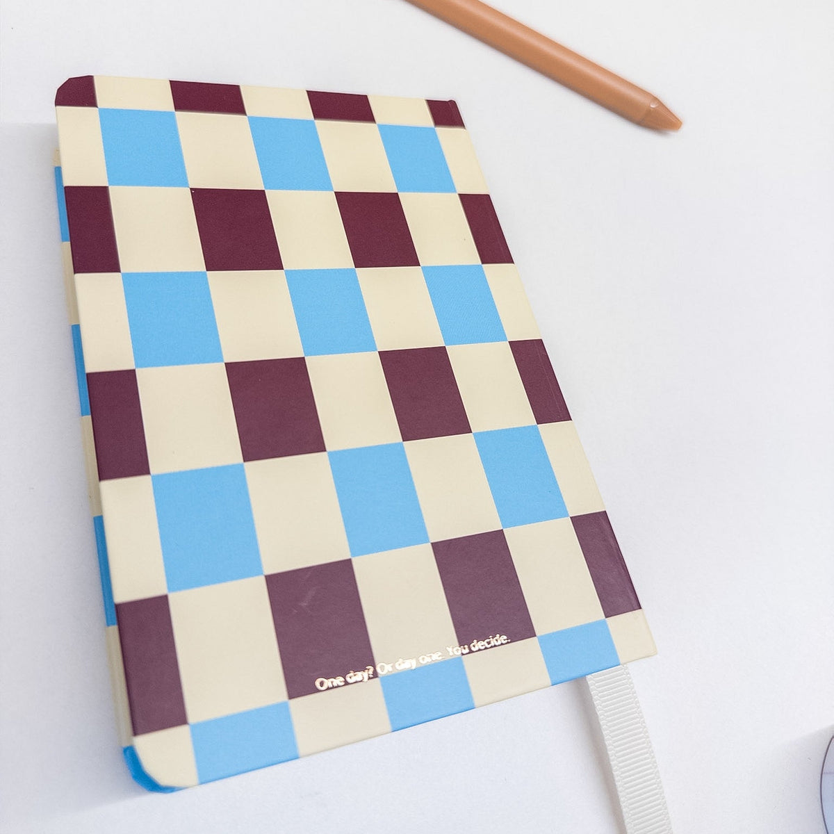Ημερολόγιο 2027 A6 My Journal – Checked Blue Vanille Chocolate