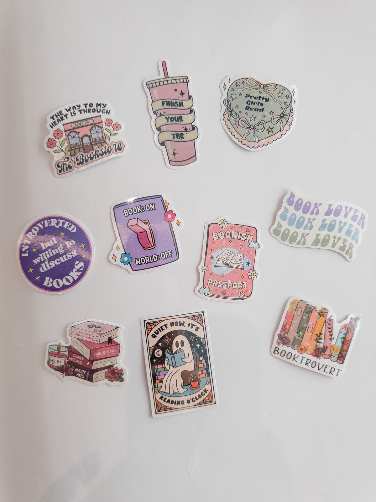 Bookish & Cozy Sticker Pack – 10 Αυτοκόλλητα