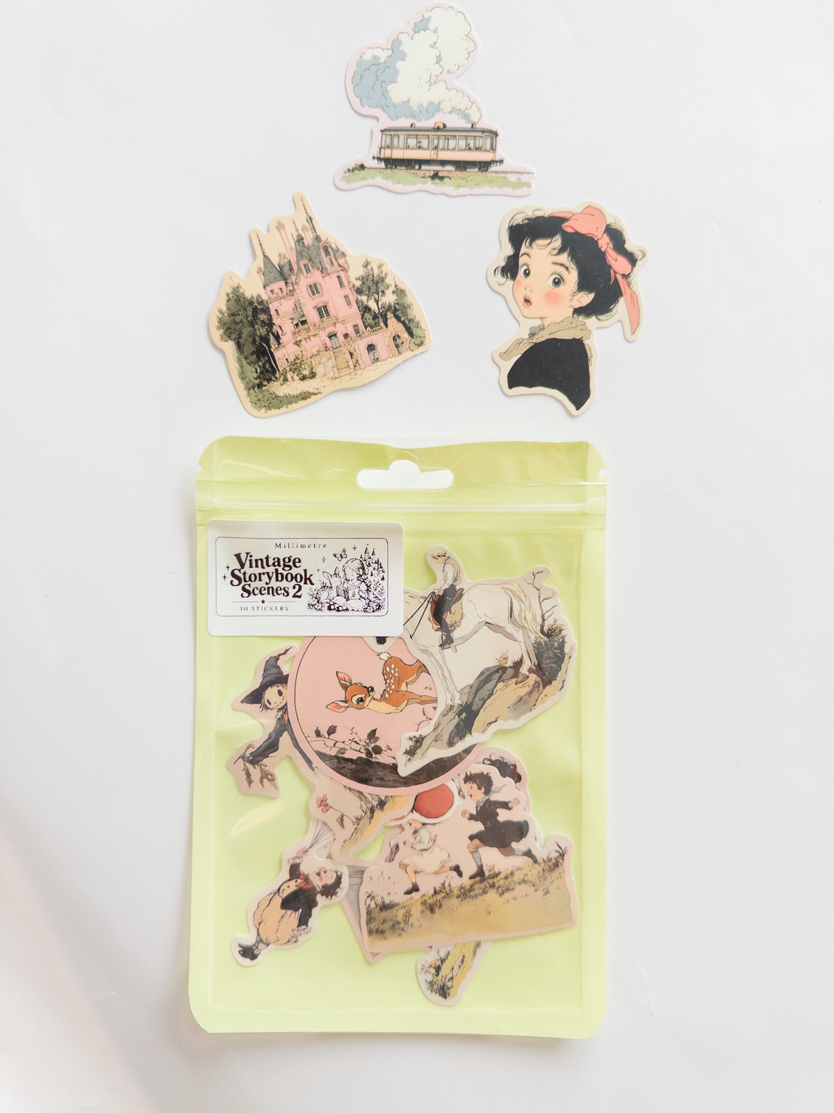 Vintage Storybook Scenes 2 Sticker Pack – 10 Αυτοκόλλητα