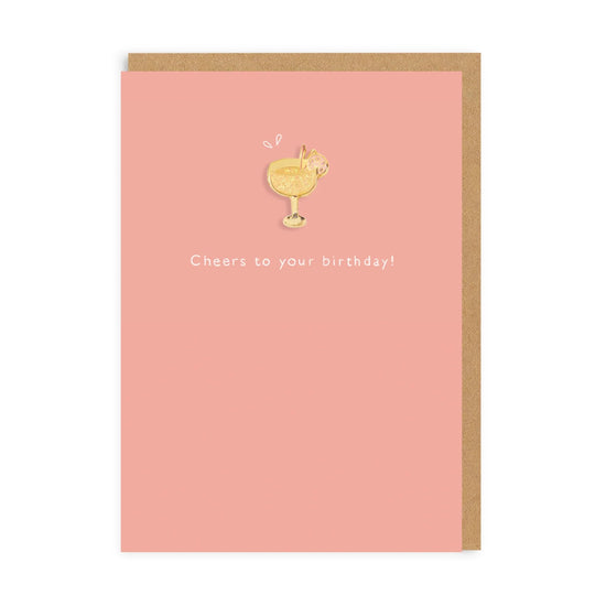 Κάρτα Cheers to your Birthday Enamel Pin