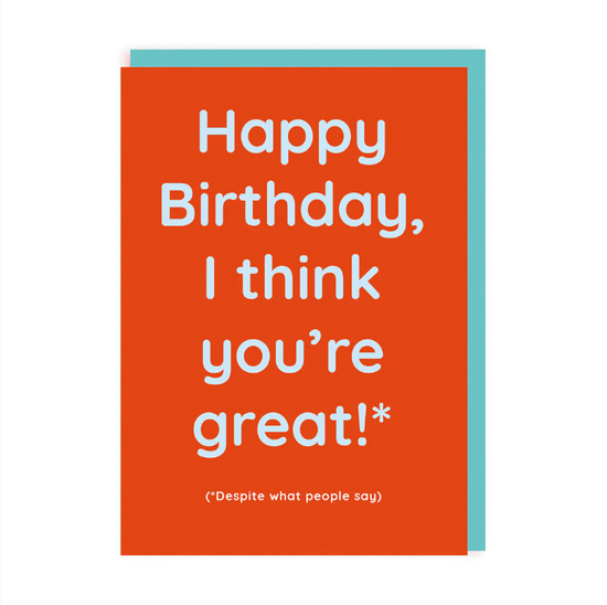 Κάρτα I Think You're Great