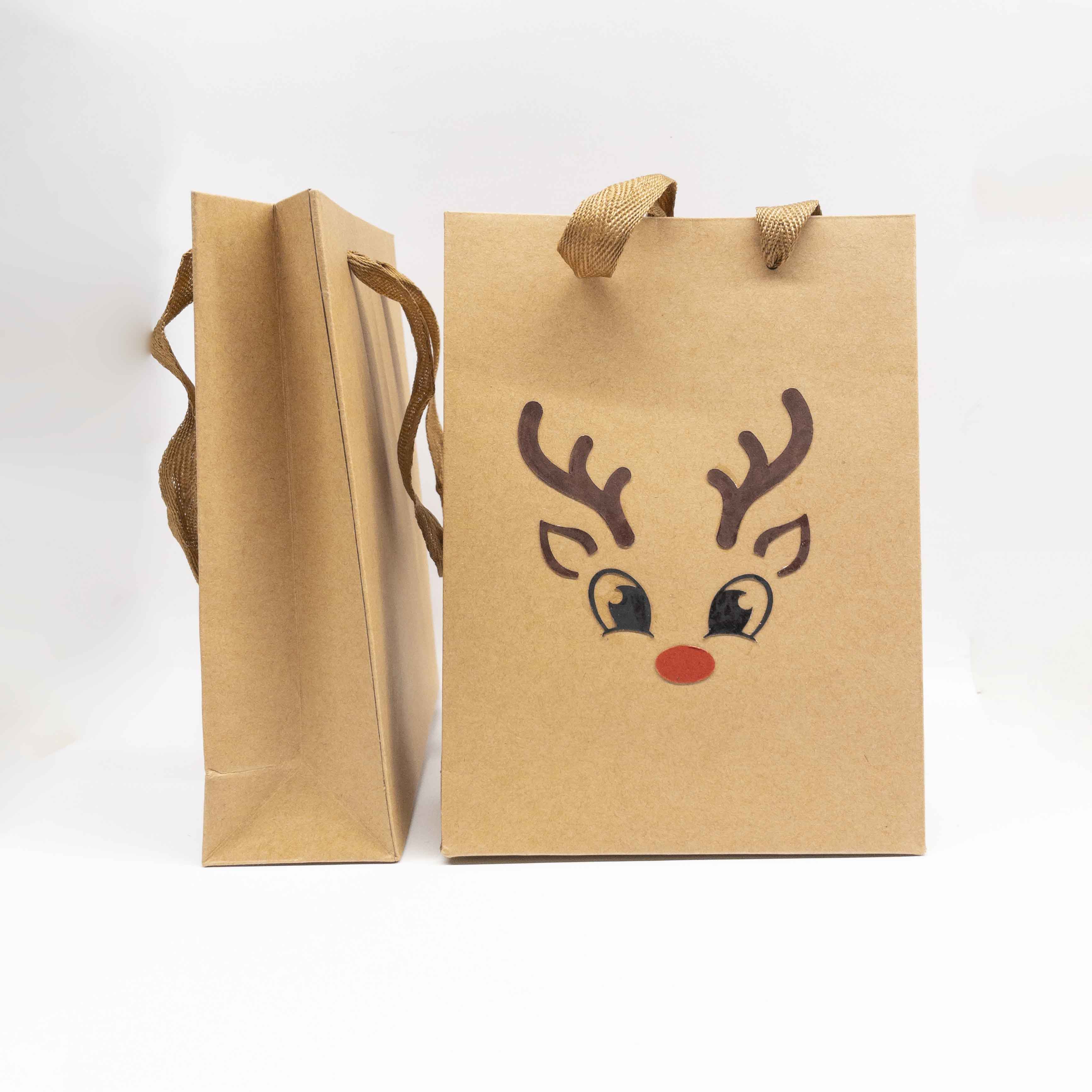 Reindeer kraft τσάντα δώρου