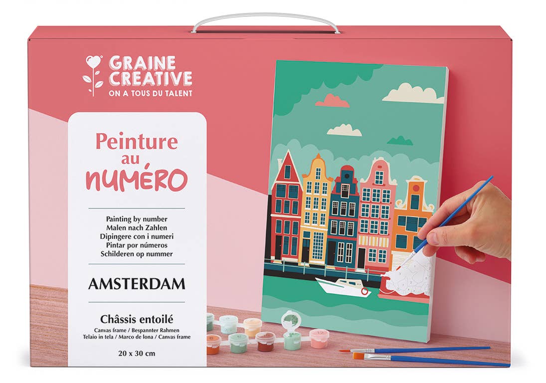 Σετ DIY Ζωγραφικής με Αριθμούς "Amsterdam" 20×30 cm
