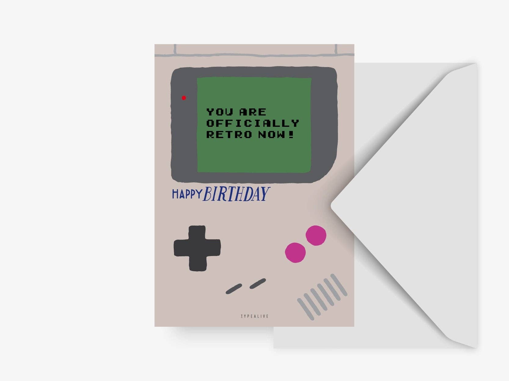 Κάρτα "You are officially retro now!"