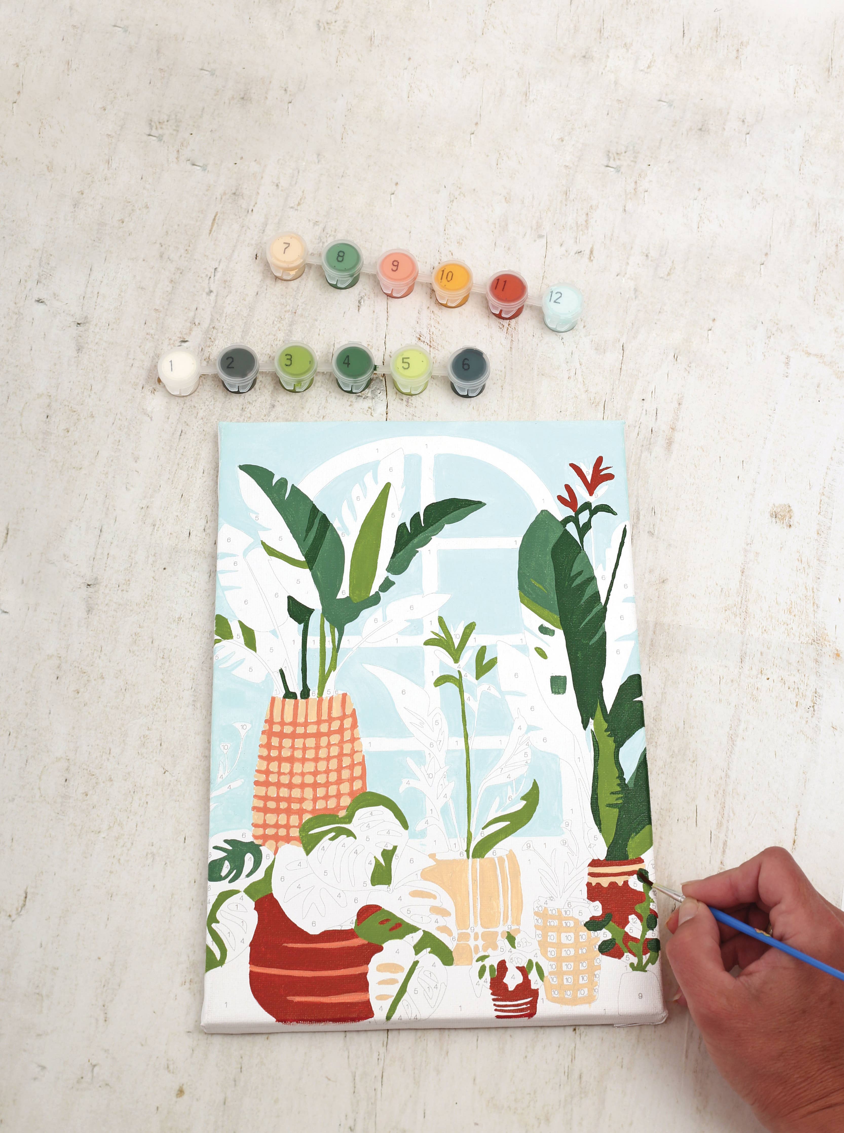 Σετ DIY ζωγραφικής με αριθμούς “Urban Jungle” 20x30