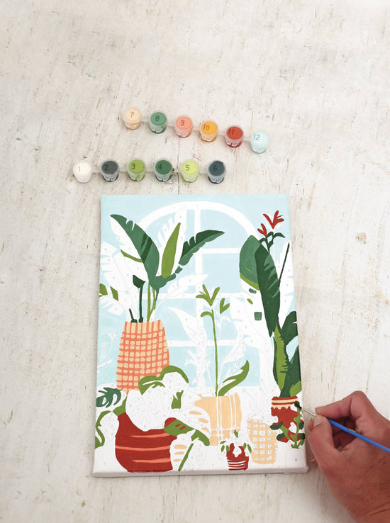 Σετ DIY ζωγραφικής με αριθμούς “Urban Jungle” 20x30