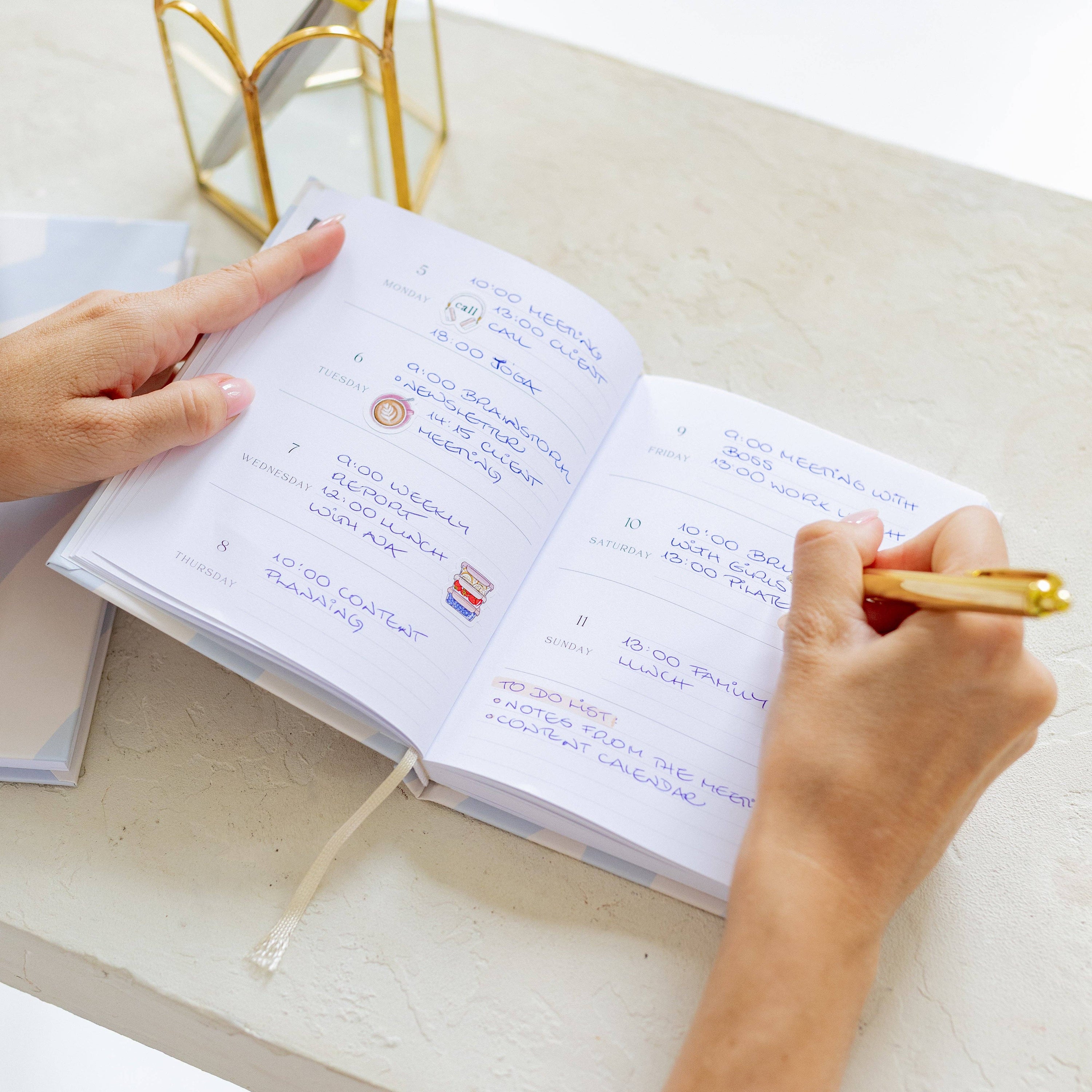 Ημερολόγιο 2026 εβδομαδιαίο Hardback Bold Balance 12,5×16,5 cm