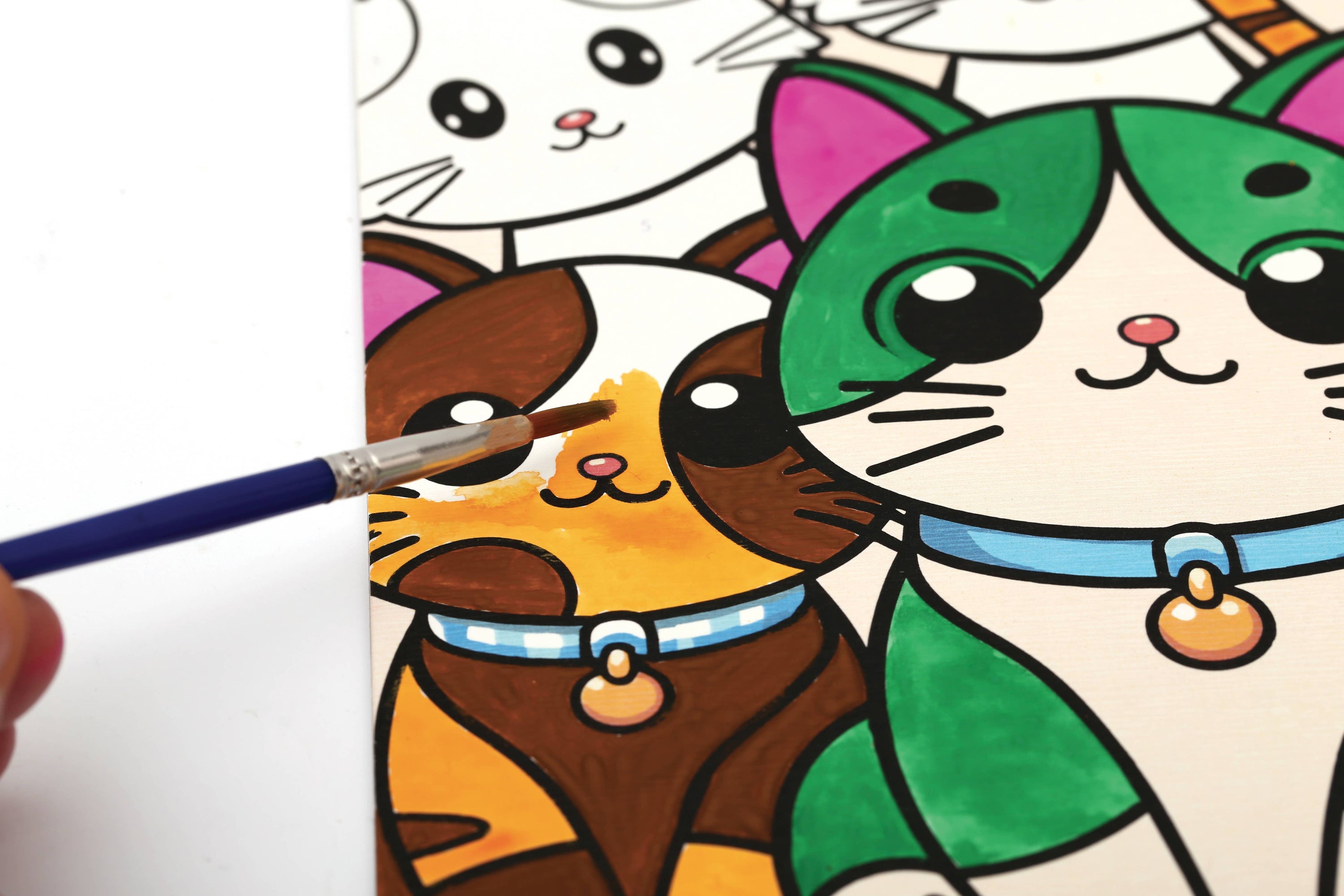 Σετ DIY Ζωγραφικής με Αριθμούς "Cats" 18×22 cm (8+)
