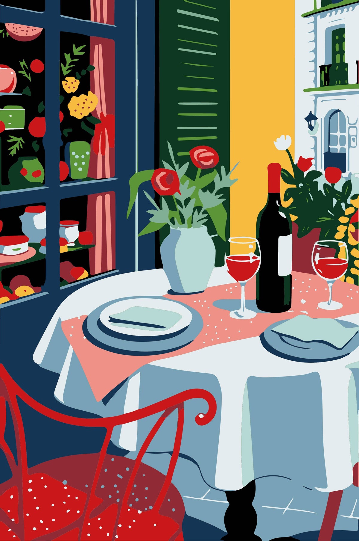 Σετ DIY Ζωγραφικής με Αριθμούς "Lunch" 20×30 cm