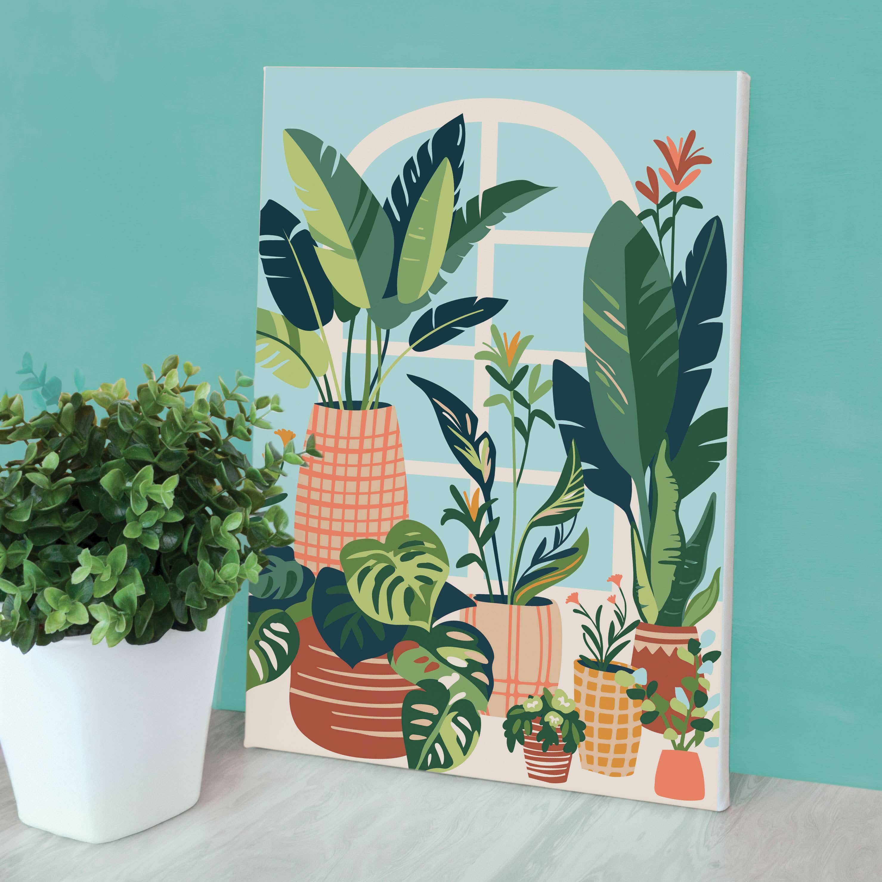 Σετ DIY ζωγραφικής με αριθμούς “Urban Jungle” 20x30