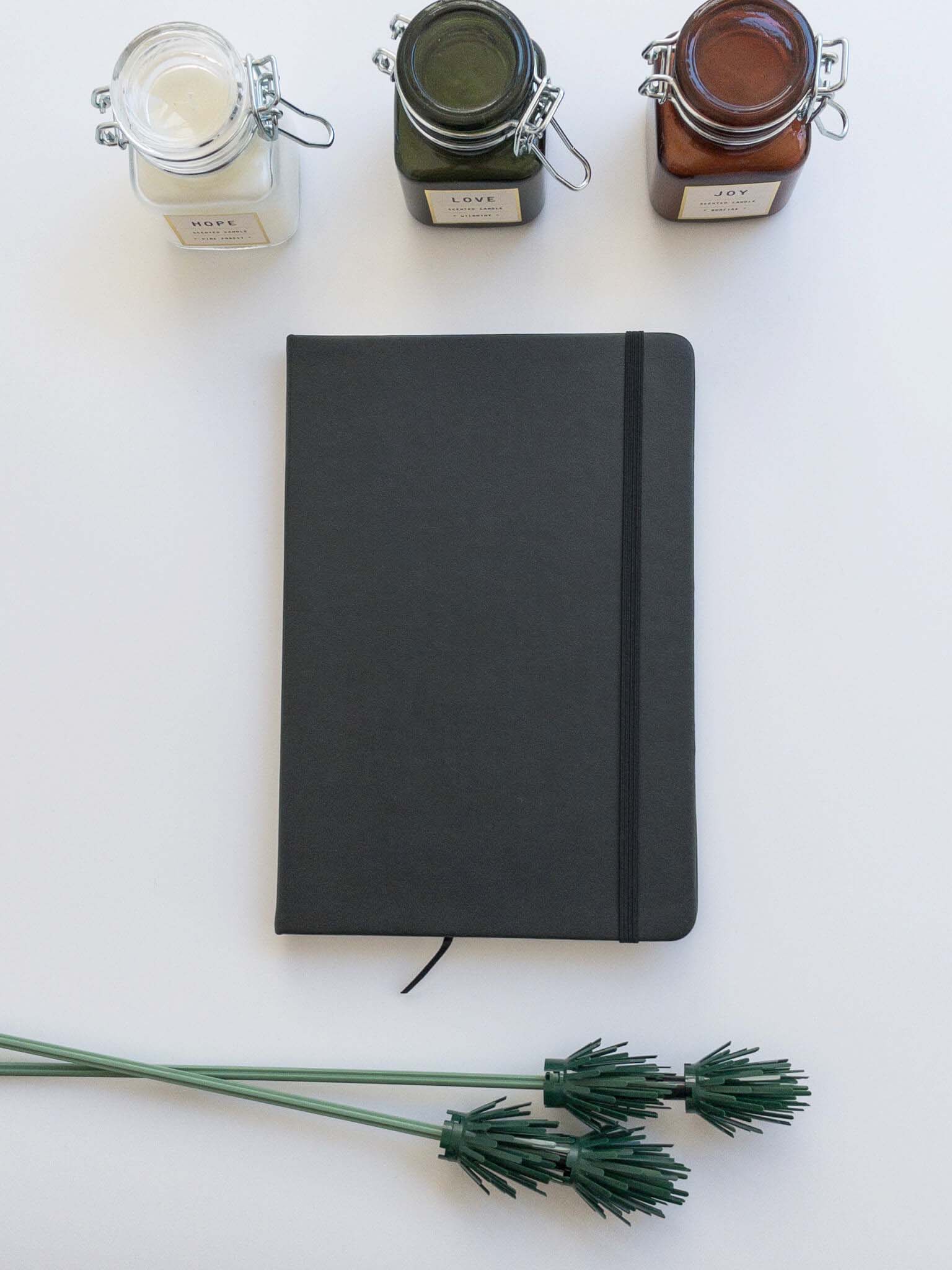 Σημειωματάριο με λάστιχο μαύρο