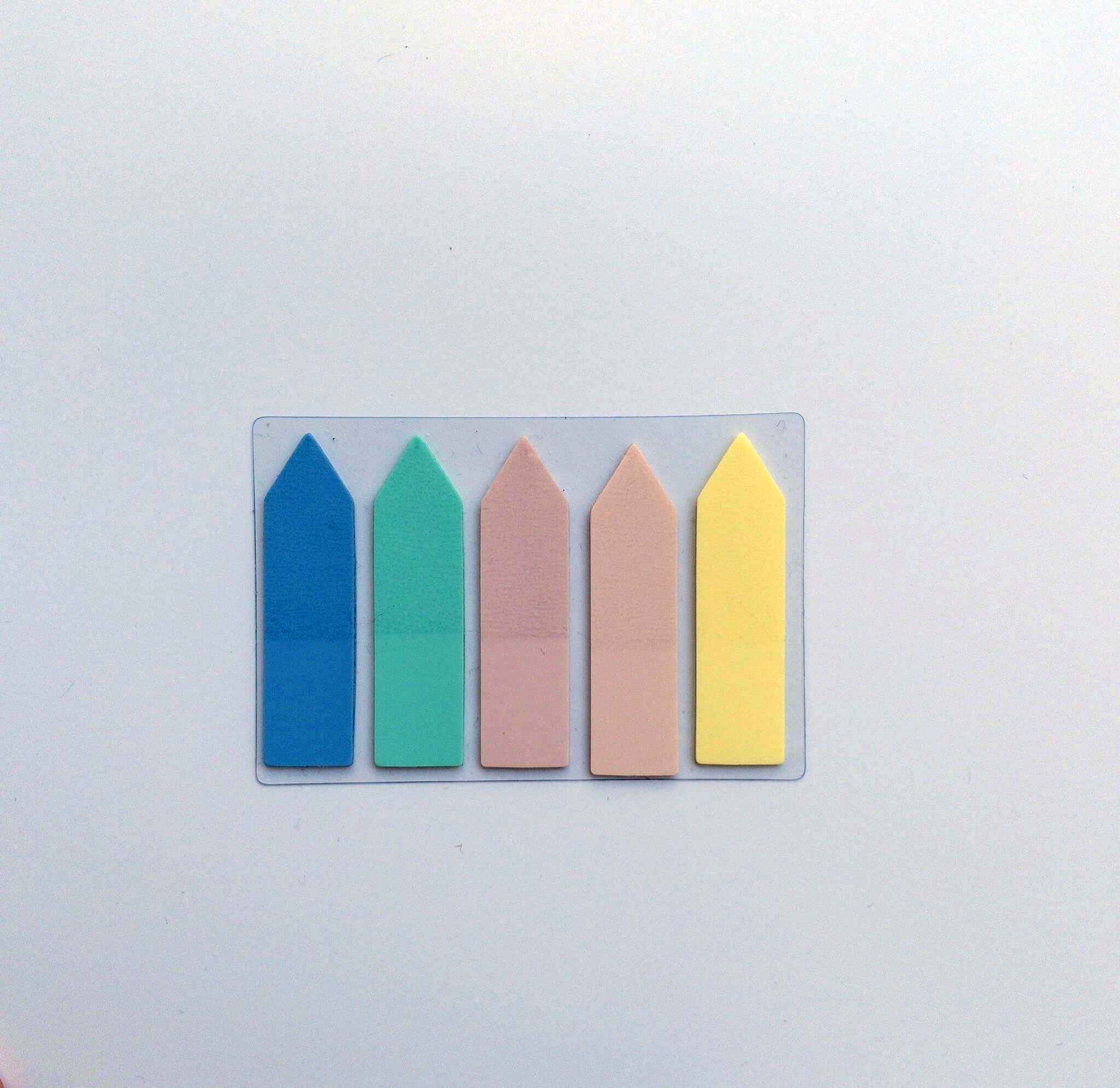 Σελιδοδείκτες αυτοκόλλητοι 5 χρωμάτων βέλος