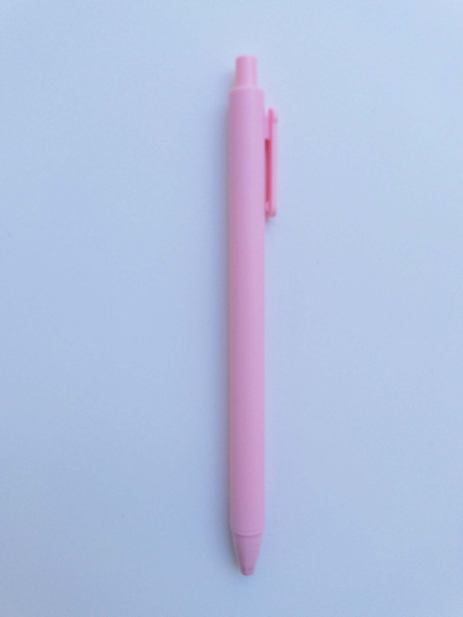 Στυλό μαύρο μελάνι pastel pink