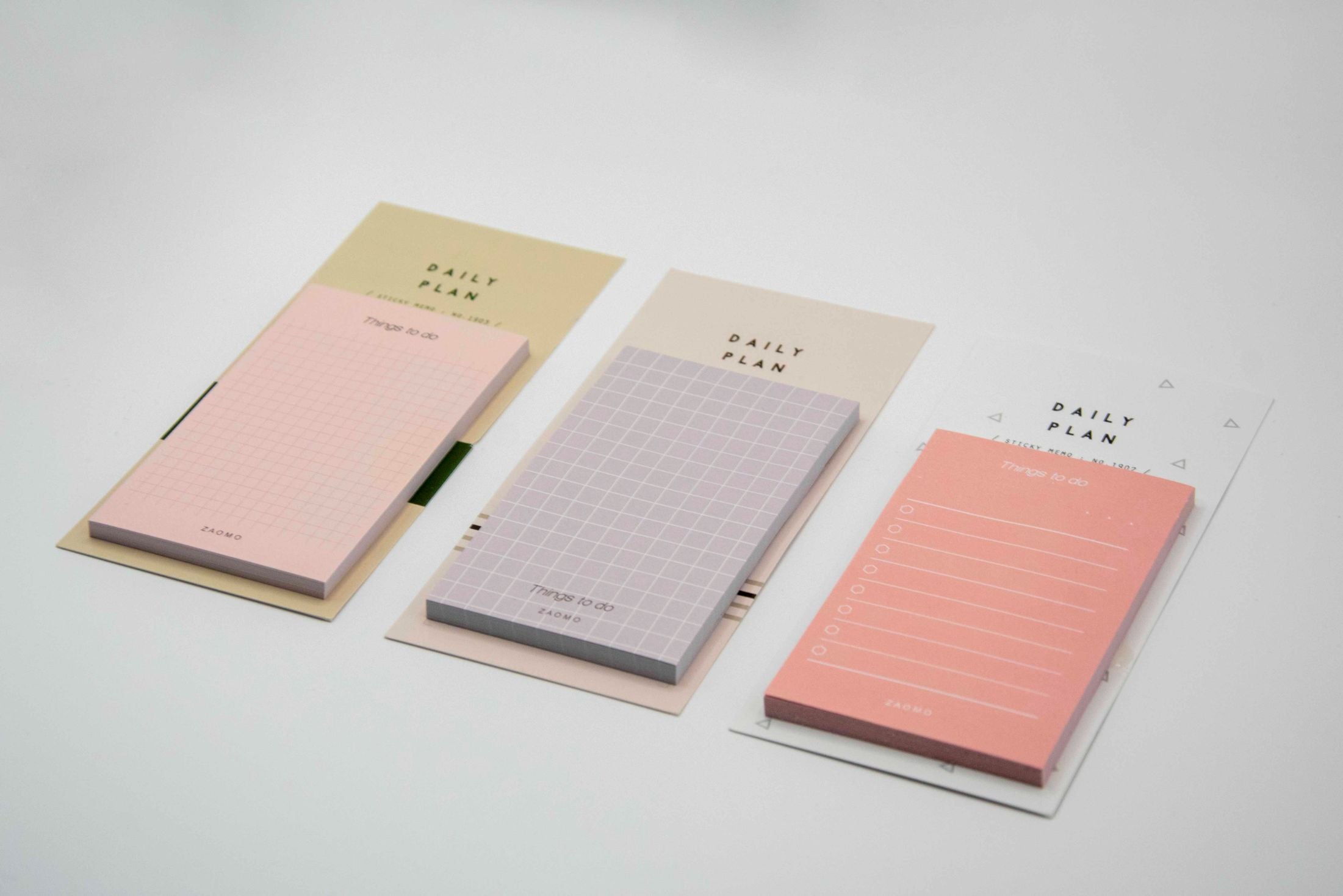 Χαρτάκια σημειώσεων μακρόστενα σε τρία σχέδια