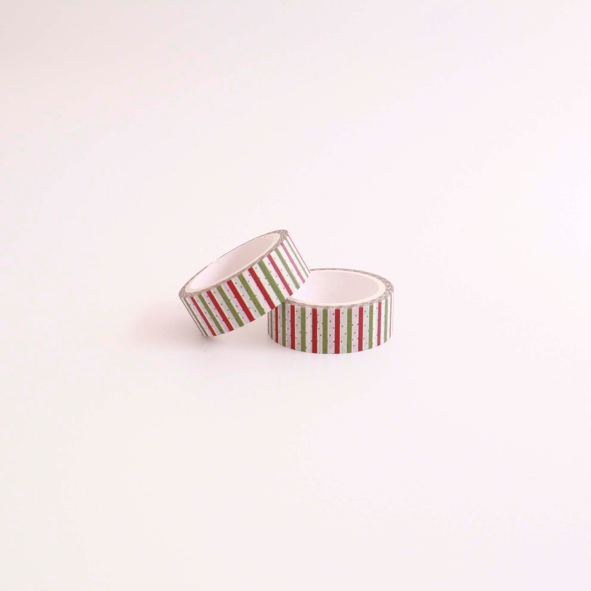Washi tape Xmas ριγέ