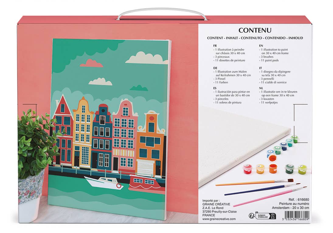 Σετ DIY Ζωγραφικής με Αριθμούς "Amsterdam" 20×30 cm