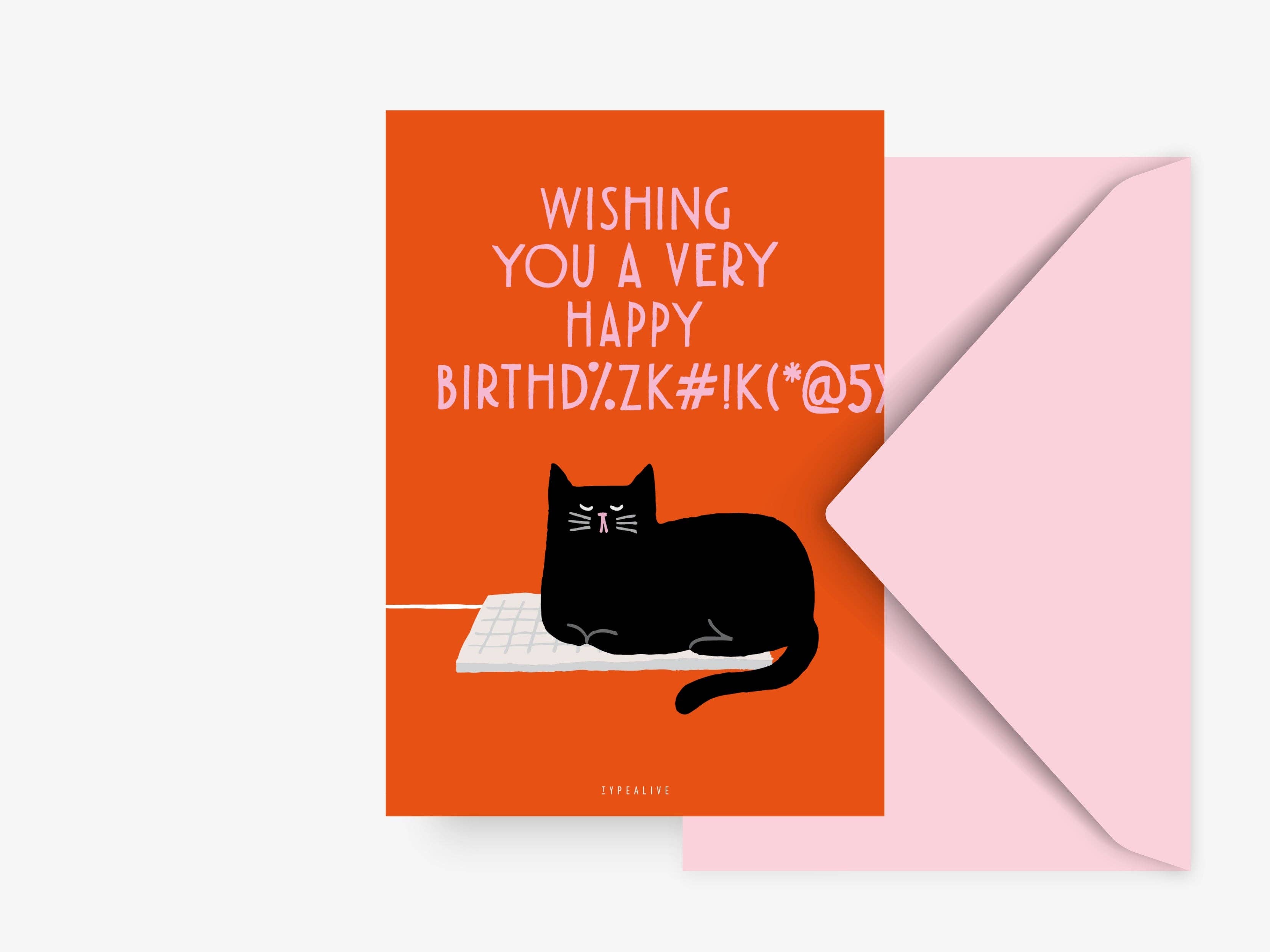 Κάρτα "Birthday Cat No. 2"