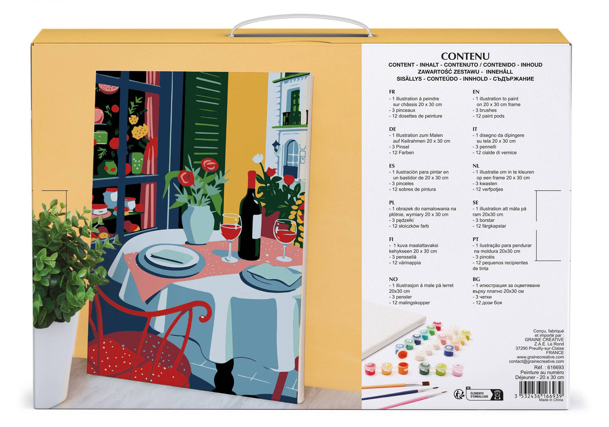 Σετ DIY Ζωγραφικής με Αριθμούς "Lunch" 20×30 cm