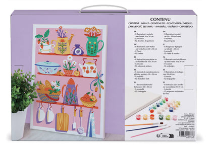 Σετ DIY Ζωγραφικής με Αριθμούς "Kitchen Side" 30×20 cm