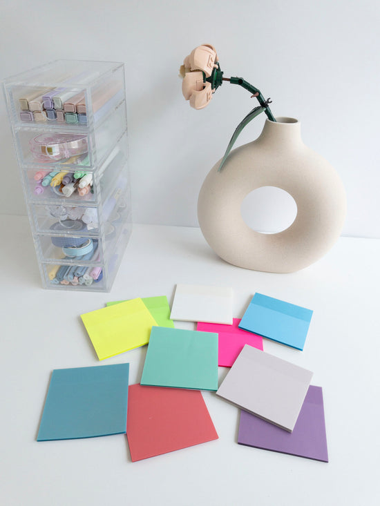 Χαρτάκια σημειώσεων διαφανή 7,5 x 7,5 cm