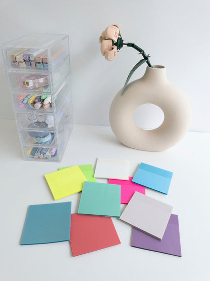 Χαρτάκια σημειώσεων διαφανή 7,5 x 7,5 cm