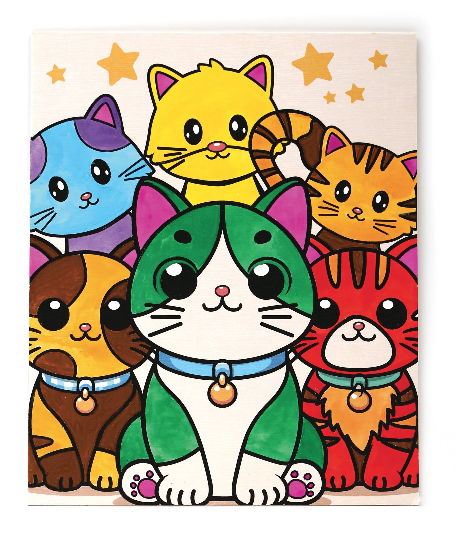 Σετ DIY Ζωγραφικής με Αριθμούς "Cats" 18×22 cm (8+)