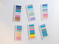 Bookmarks stickers 10 colors