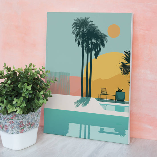Σετ DIY ζωγραφικής με αριθμούς “Palm Trees” 20×30
