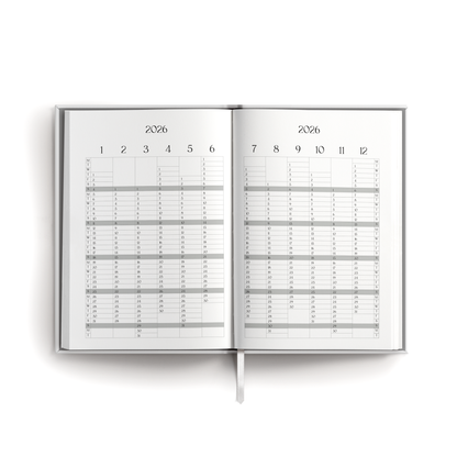 Ημερολόγιο 2026 Hardback Blue Blooms 12,5×16,5 cm