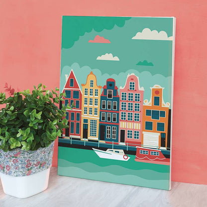 Σετ DIY Ζωγραφικής με Αριθμούς "Amsterdam" 20×30 cm