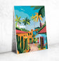 Σετ DIY ζωγραφικής με αριθμούς “Mexican Village” 30x40