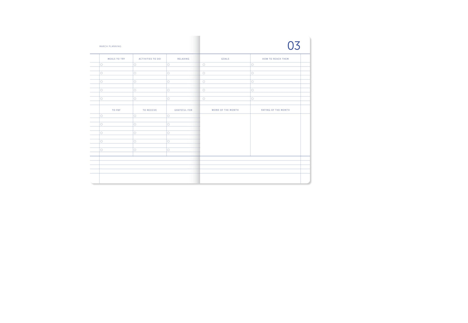 Ημερολόγιο 2027 A6 My Journal – Checked Blue Vanille Chocolate