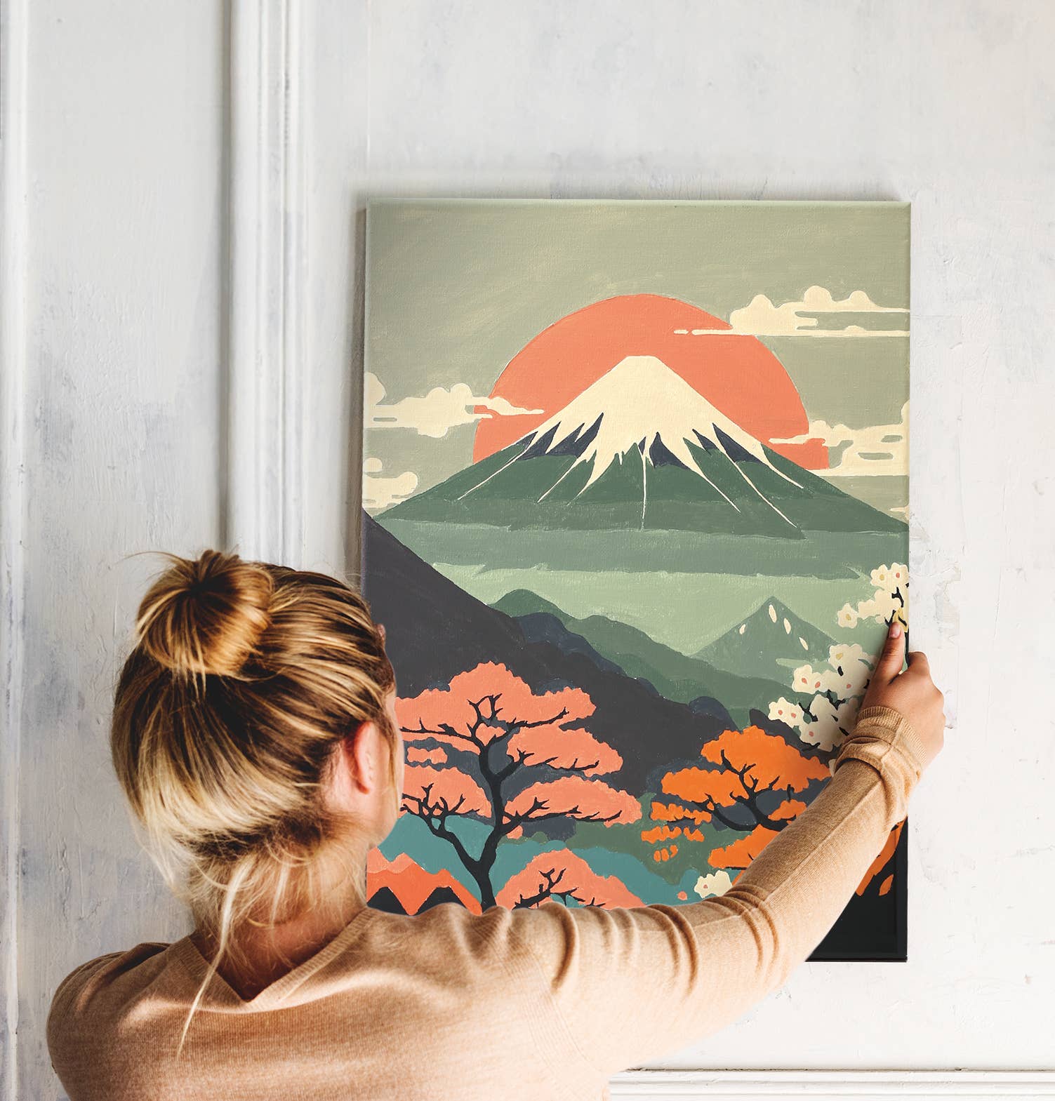 Σετ DIY ζωγραφικής με αριθμούς “Mount Fuji” 30×40