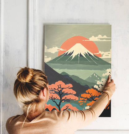 Σετ DIY ζωγραφικής με αριθμούς “Mount Fuji” 30×40