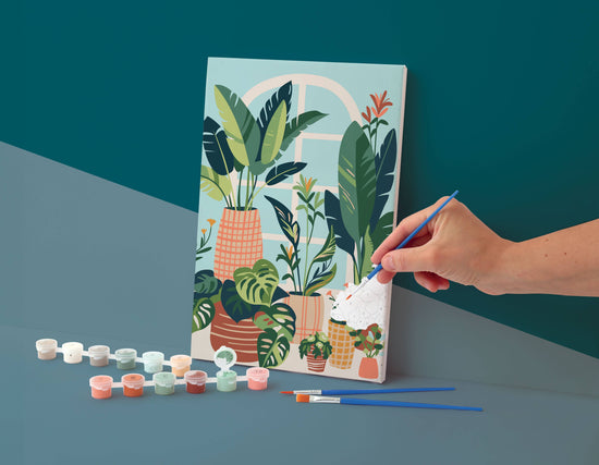 Σετ DIY ζωγραφικής με αριθμούς “Urban Jungle” 20x30