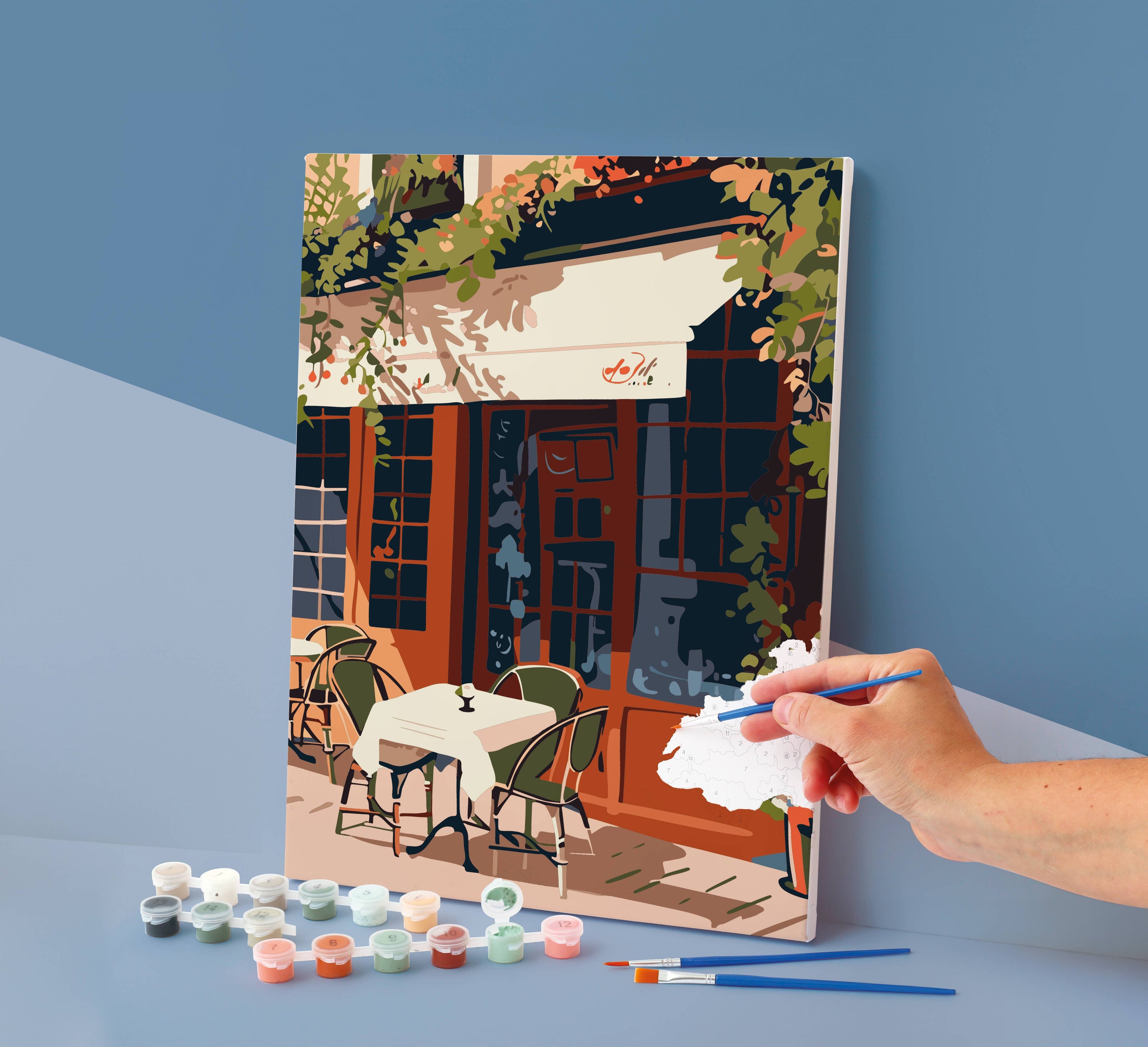 Σετ DIY ζωγραφικής με αριθμούς “A summer in Paris” 30x40