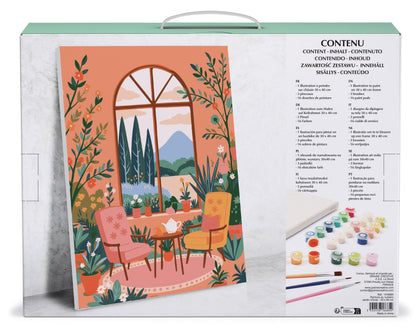 Σετ DIY ζωγραφικής με αριθμούς “Winter Garden” 30x40