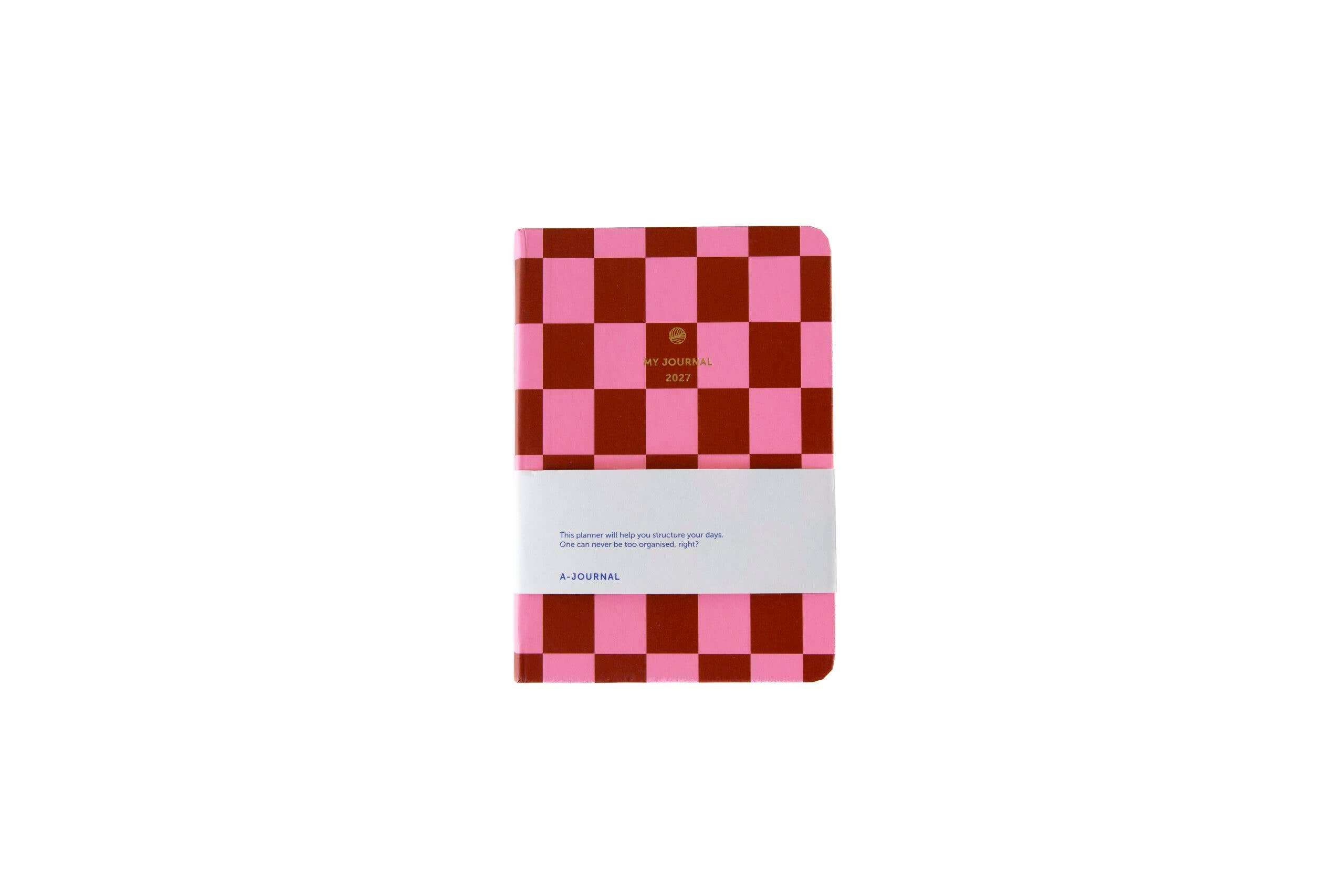 Ημερολόγιο 2027 A6 My Journal – Pink Red Checkered