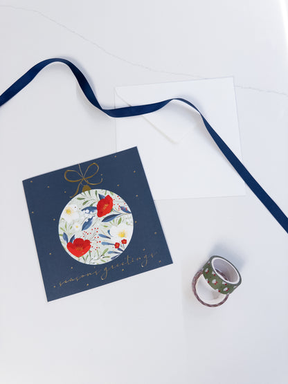 Κάρτα “Berry &amp; Rose Bauble”