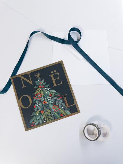 Κάρτα “Green &amp; Gold Noel”