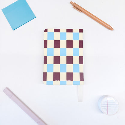 Ημερολόγιο 2027 A6 My Journal – Checked Blue Vanille Chocolate