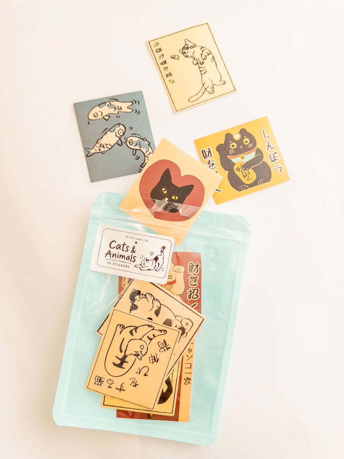 Cats &amp; Animals Sticker Pack – 10 Αυτοκόλλητα