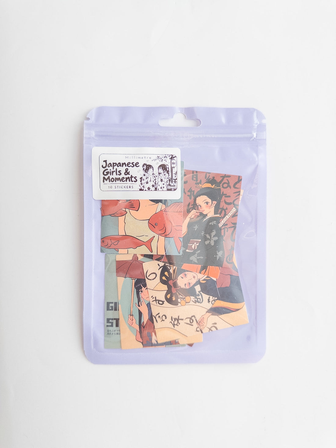Japanese Girls &amp; Moments Sticker Pack – 10 Αυτοκόλλητα