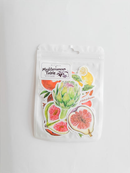 Mediterranean Table Sticker Pack – 10 Αυτοκόλλητα