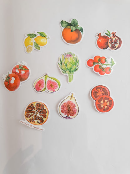 Mediterranean Table Sticker Pack – 10 Αυτοκόλλητα